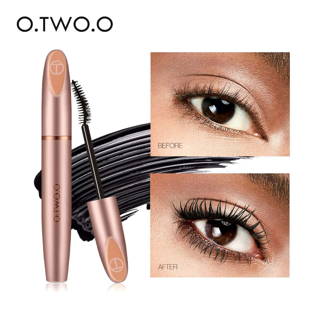 Super Volume Mascara Lengthening Waterproof Curling Mascara 4D Silk Fiber Eyelashes Extension Eye Make Up