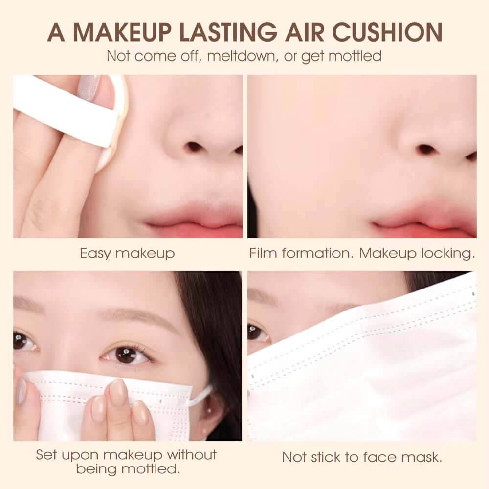 Wholesale  Air Cushion BB Cream 3 Colors Fuller Coverage Waterproof Long-Lasting Concealer Cushion Compact Face Makeup