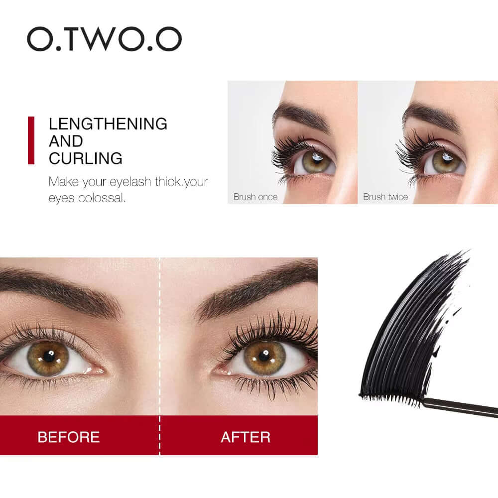 Super Volume Mascara Lengthening Waterproof Curling Mascara 4D Silk Fiber Eyelashes Extension Eye Make Up