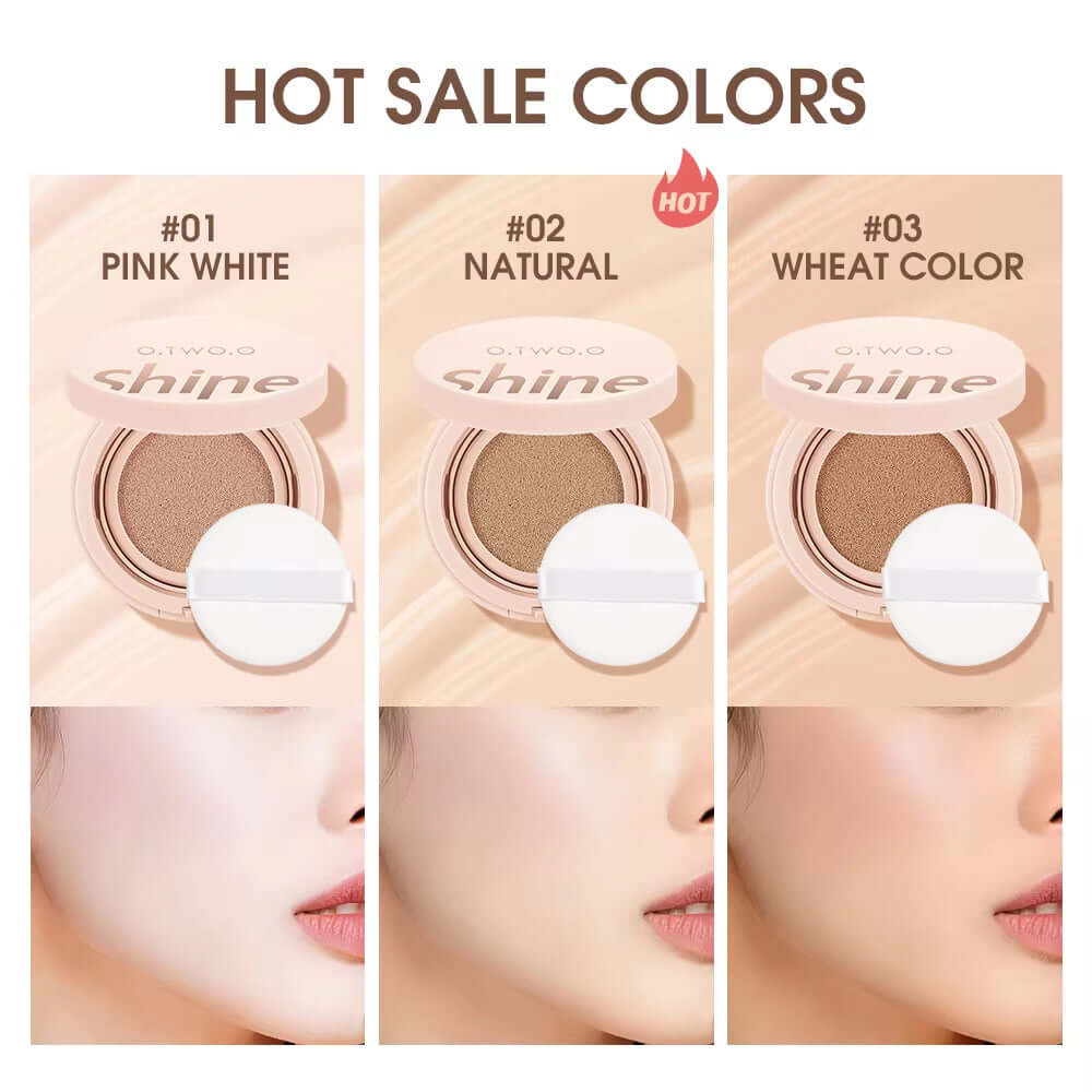 Wholesale  Air Cushion BB Cream 3 Colors Fuller Coverage Waterproof Long-Lasting Concealer Cushion Compact Face Makeup