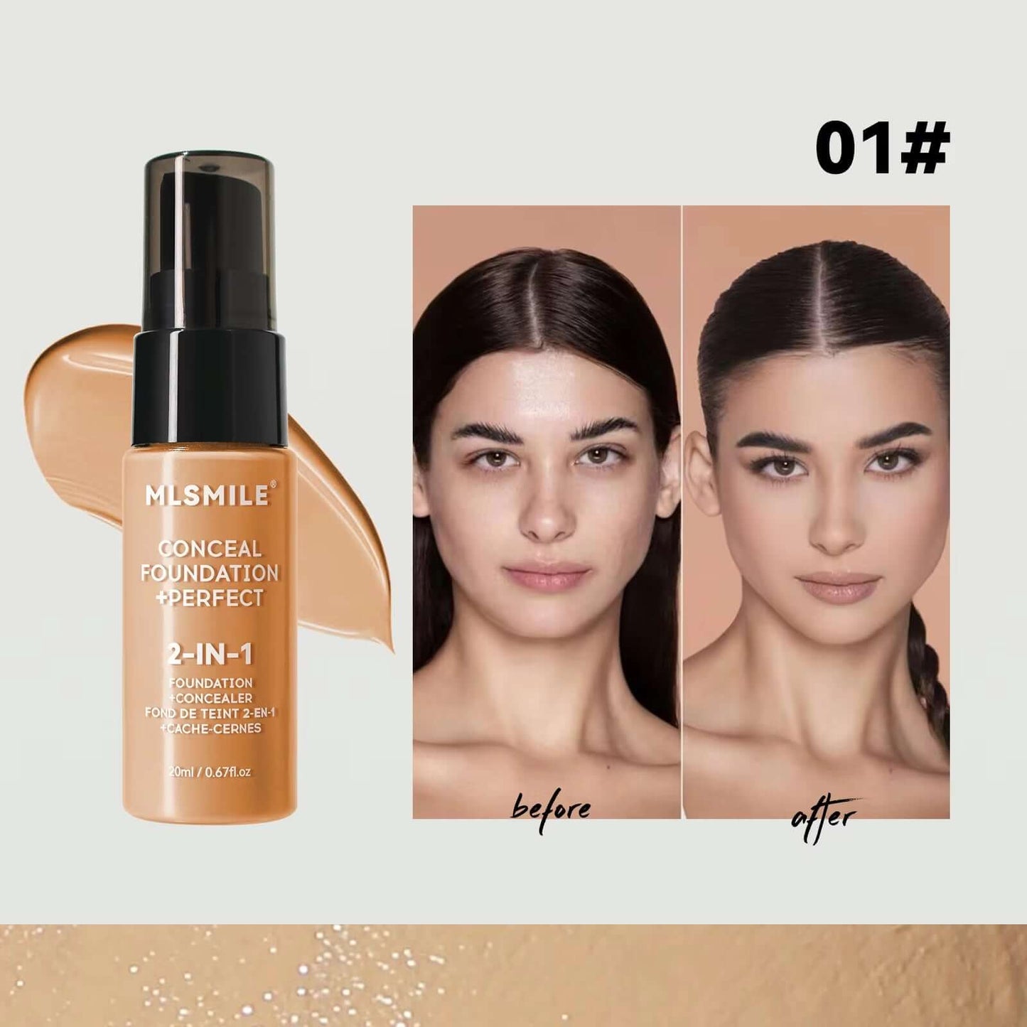 Matte Face Foundation Cream Oil Control Liquid Concealer BB Cream Waterproof Long Lasting Full Coverage Natural Base Makeup