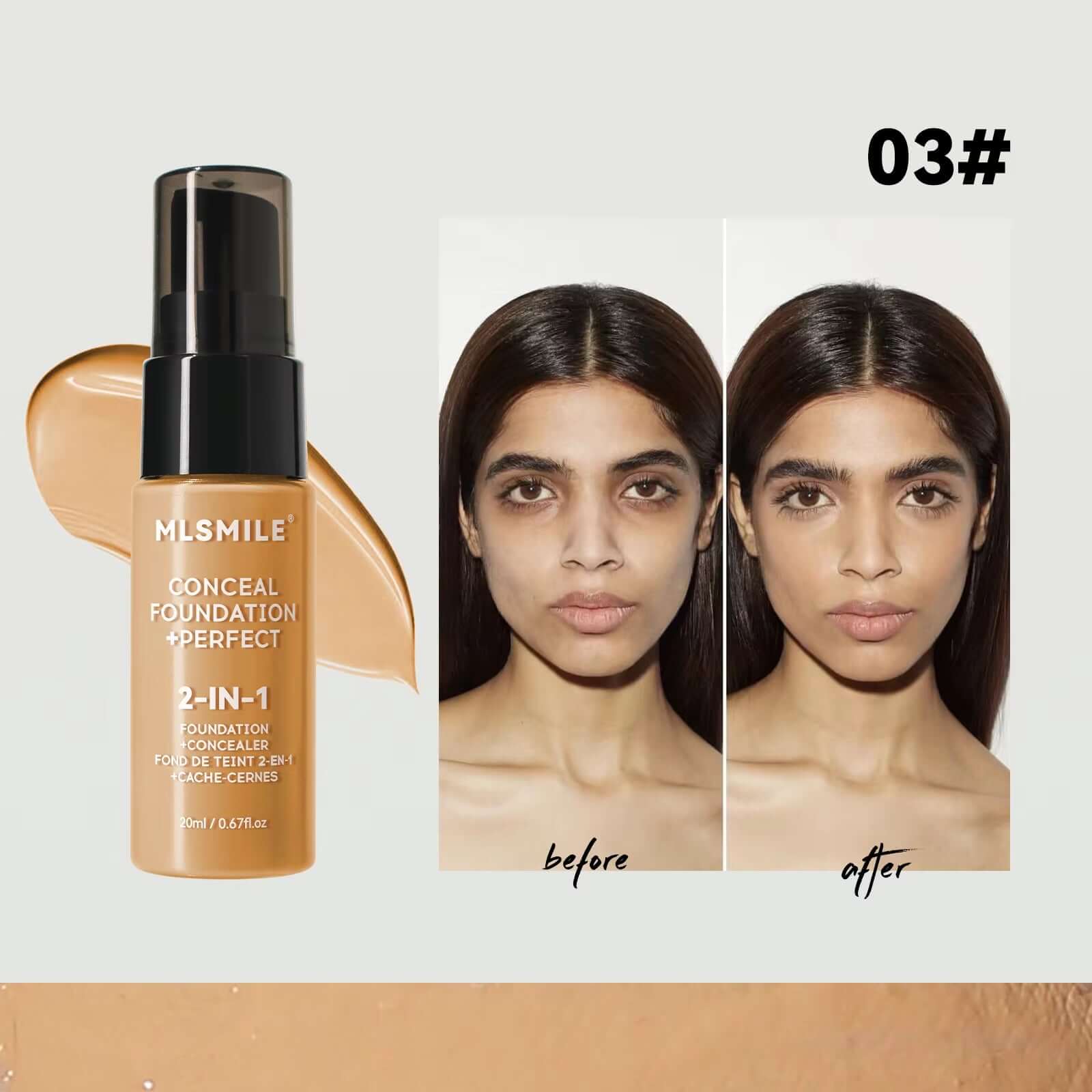 Matte Face Foundation Cream Oil Control Liquid Concealer BB Cream Waterproof Long Lasting Full Coverage Natural Base Makeup