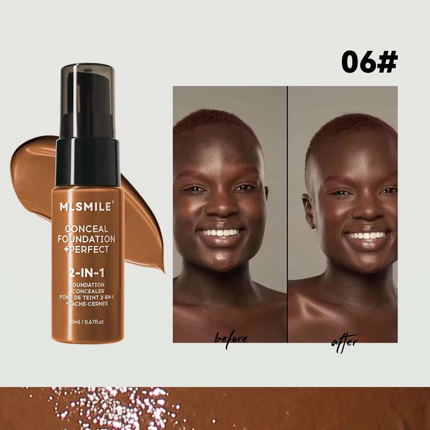 Matte Face Foundation Cream Oil Control Liquid Concealer BB Cream Waterproof Long Lasting Full Coverage Natural Base Makeup