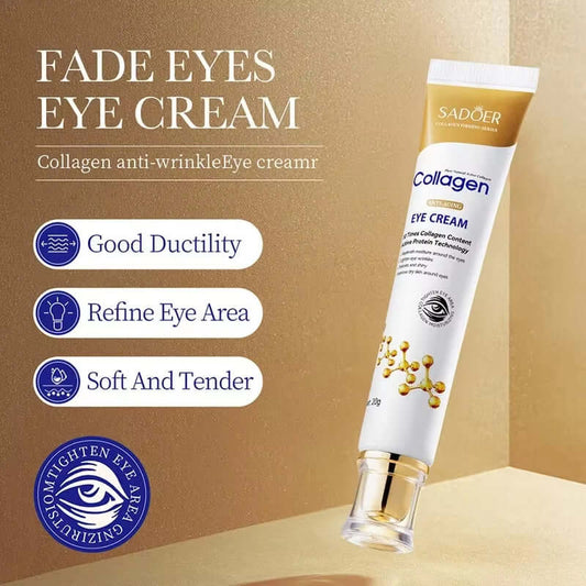 Revitalize Your Eyes: SADOER Anti-Dark Circles Collagen Eye Cream for Firming and Hydration