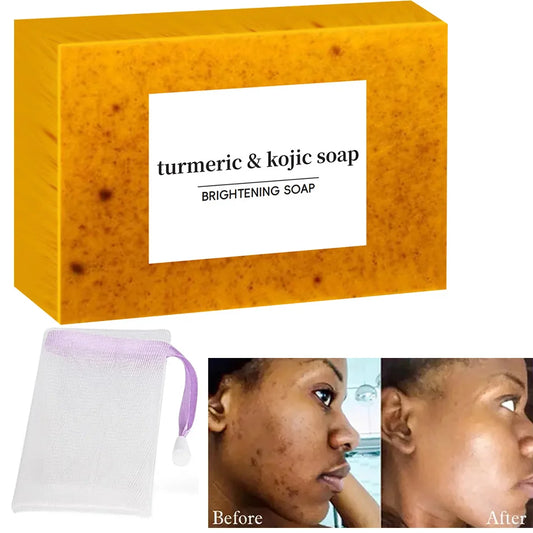 Turmeric Kojic Acid Glow Soap Smooth Skin Deep Cleansing Handmade Soap