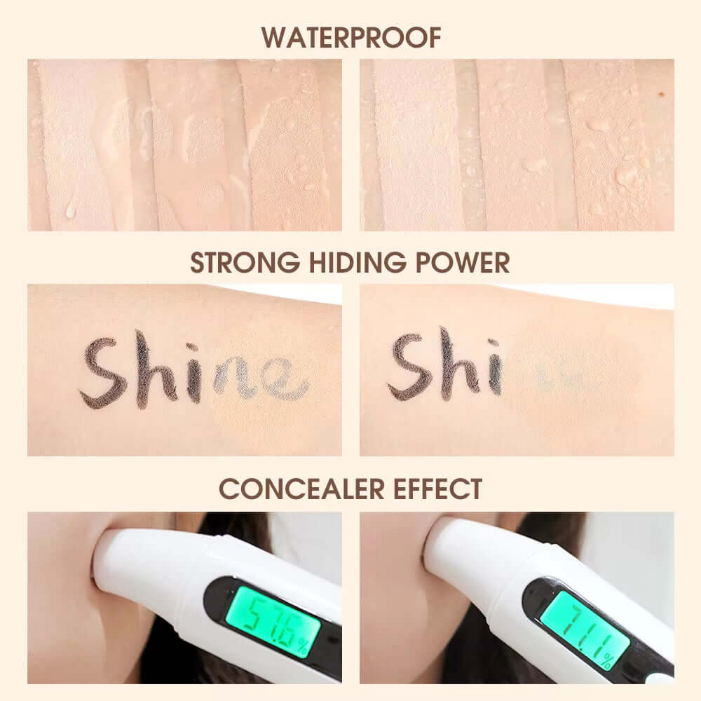 Wholesale  Air Cushion BB Cream 3 Colors Fuller Coverage Waterproof Long-Lasting Concealer Cushion Compact Face Makeup