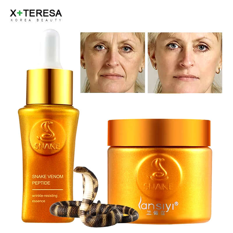 Snake Venom Serum Fine Lines Improve Collagen Essence Firming Tighten Face Cream Skin Care Korean Cosmetics