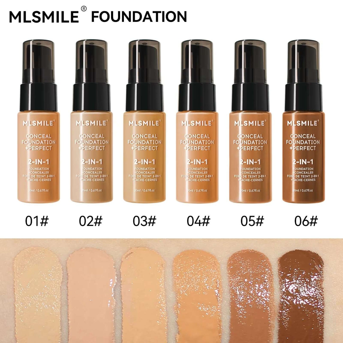 Matte Face Foundation Cream Oil Control Liquid Concealer BB Cream Waterproof Long Lasting Full Coverage Natural Base Makeup