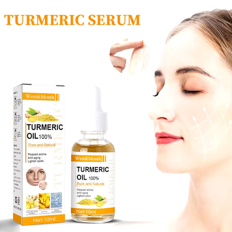 Turmeric Remove Dark Spots Essential Oil anti Wrinkle Serum 100% Pure Therapeutic Grade Face Whitening Moisturizing Skin Care