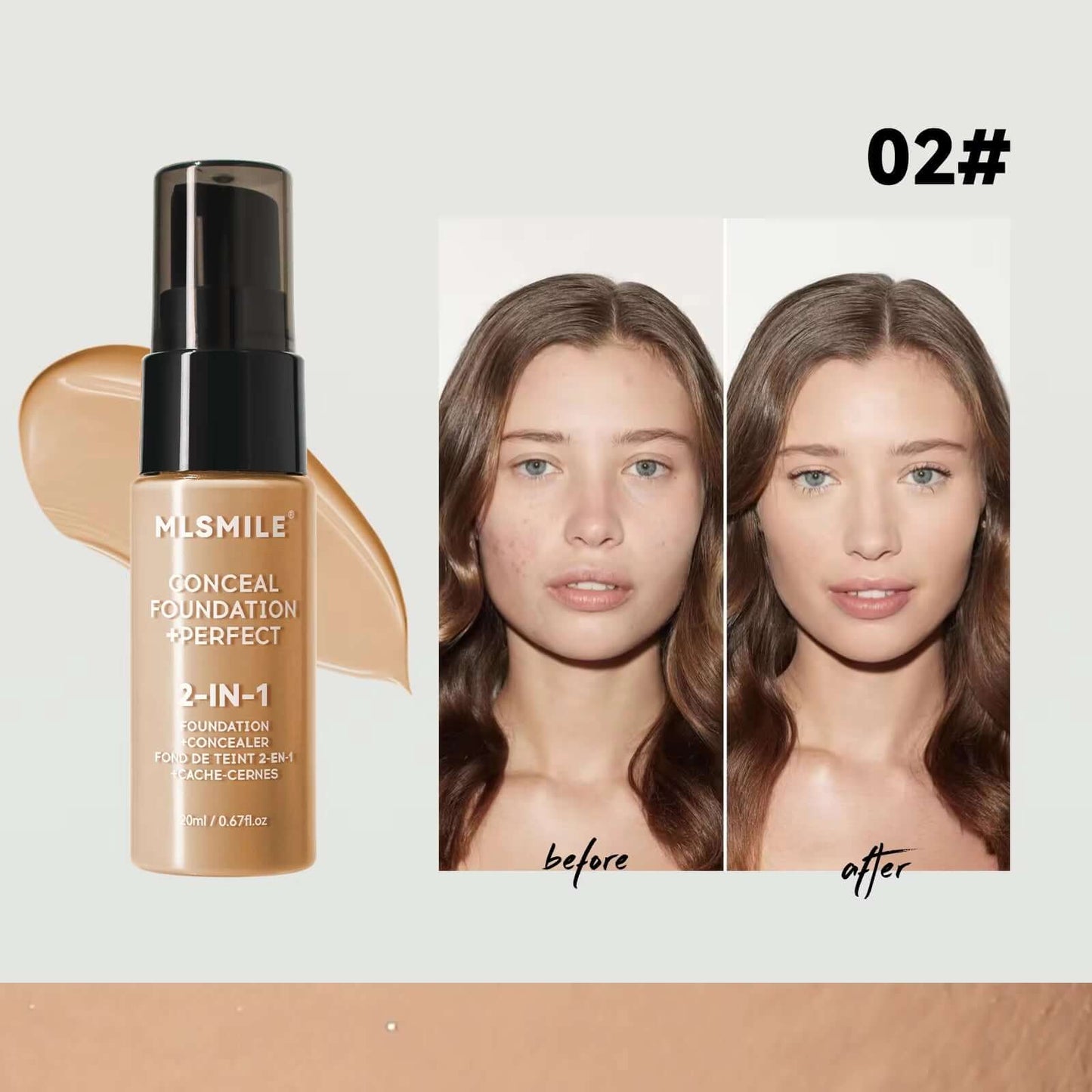 Matte Face Foundation Cream Oil Control Liquid Concealer BB Cream Waterproof Long Lasting Full Coverage Natural Base Makeup